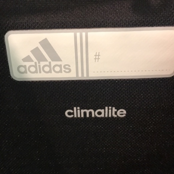 Adidas Black Polo Shirt Womens Size Large Climate Breathable Short Sleeves - Picture 3 of 7